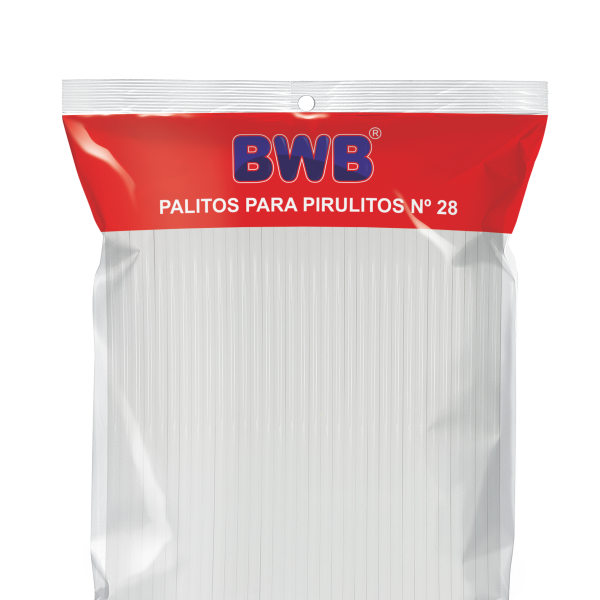 Imagem de Palito para Pirulito Grande Nº 28 Branco 50 und 282 - BWB